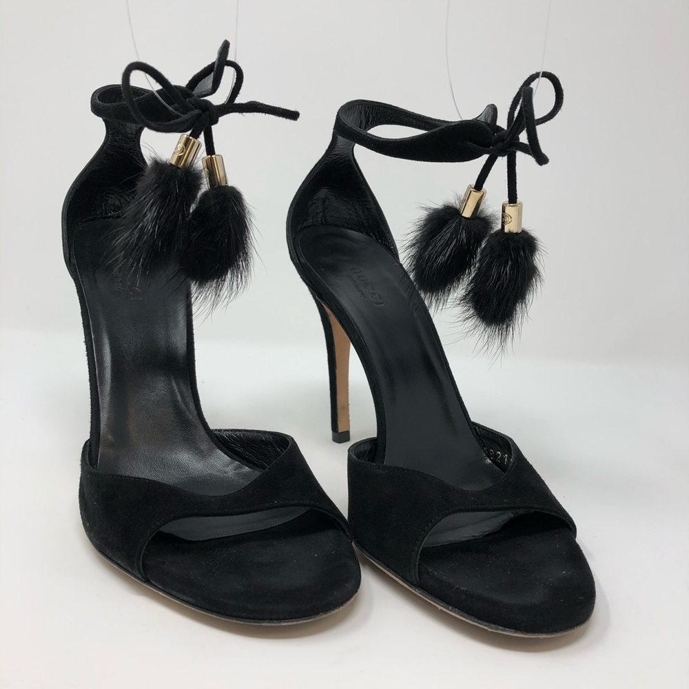 Gucci Mink Pom Pom Stilettos - Picture 4 of 8